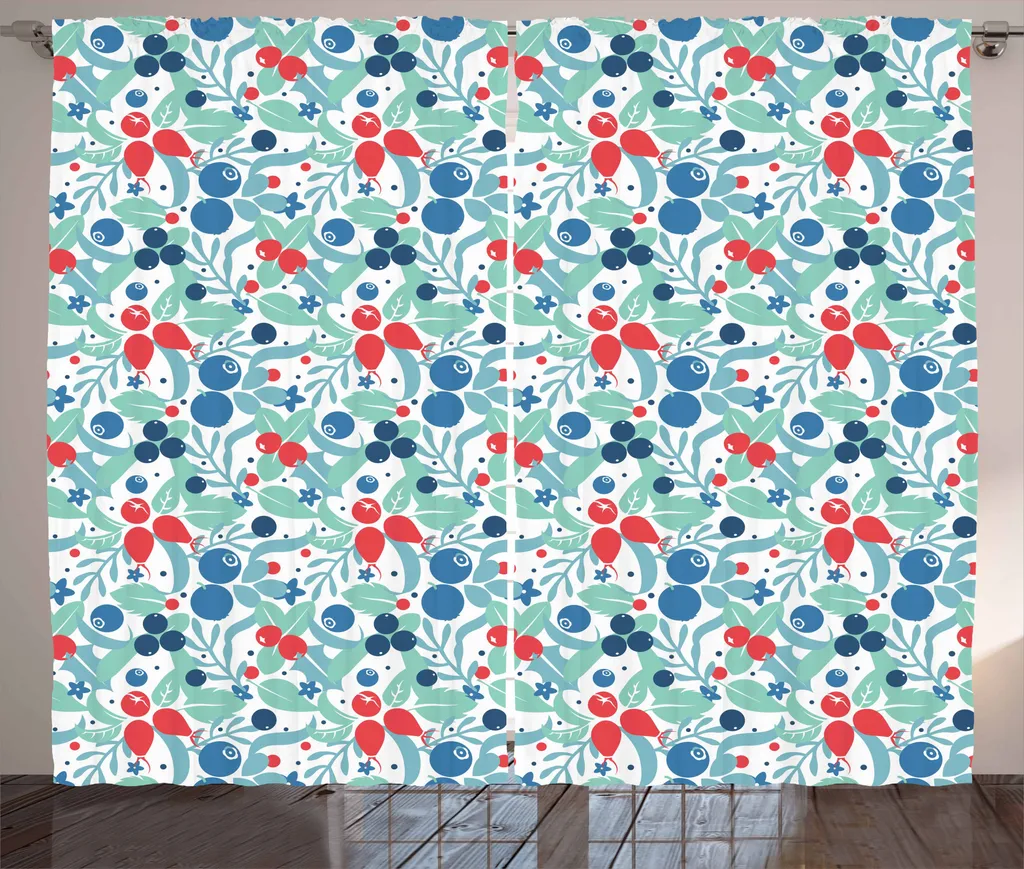 Tenda Cameretta Fragole ABAKUHAUS 280x175 cm - Decorazione Sicura