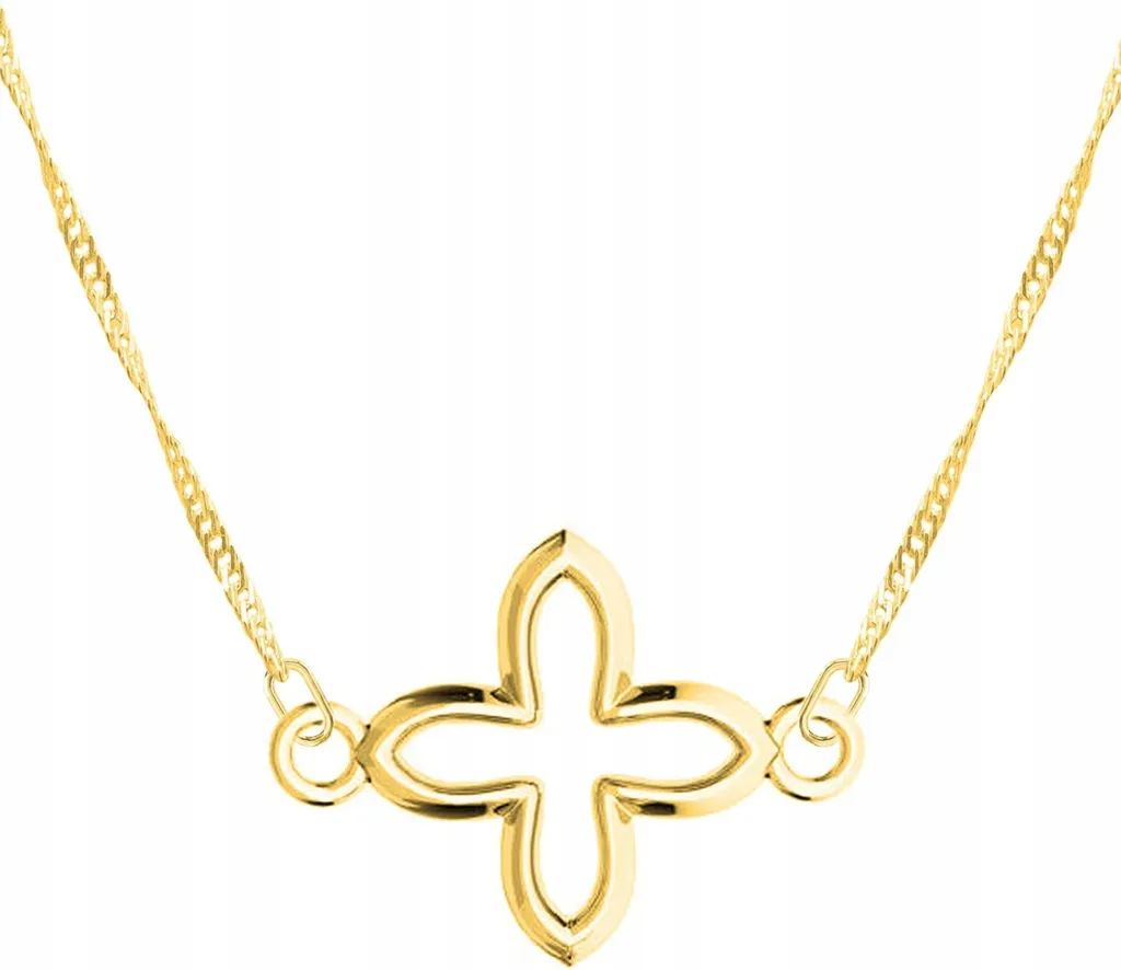 Regalo Perfetto: Croce Religiosa Argento 925 Placcato Oro con Confezione
