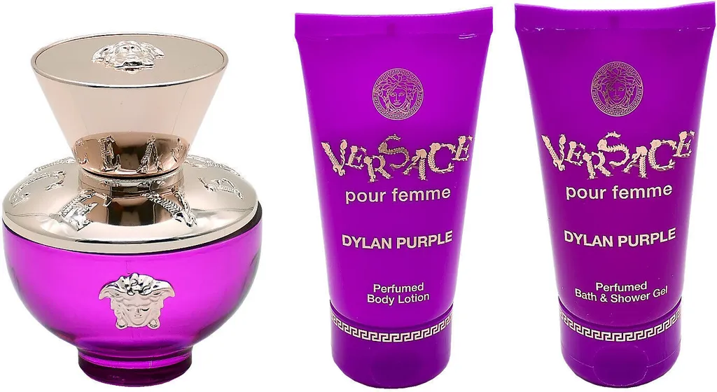 Versace Dylan Purple Coffret 3 Pièces Eau de Parfum 50ml Senteur Florale