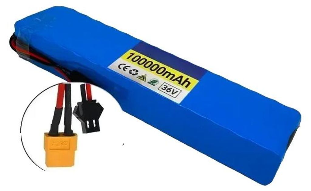 Batteria al litio, capacità 100Ah, tensione 36V, connettore Immagine del prodotto 