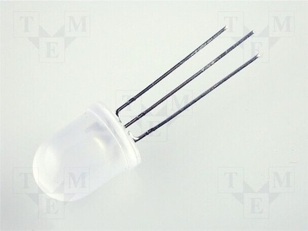 2x LED 10mm 50mcd rot/grün 80mcd zweifarbig 50° Kathode L-819EGW LED Dioden THT 1