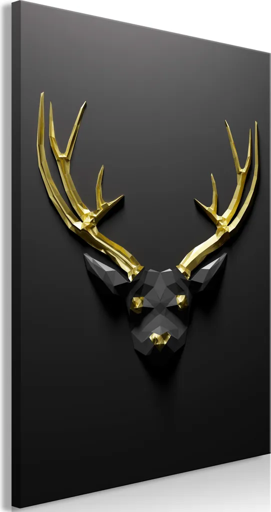 Quadro Decorativo Corna d'oro 40x60 cm - Stile Chalet Contemporaneo