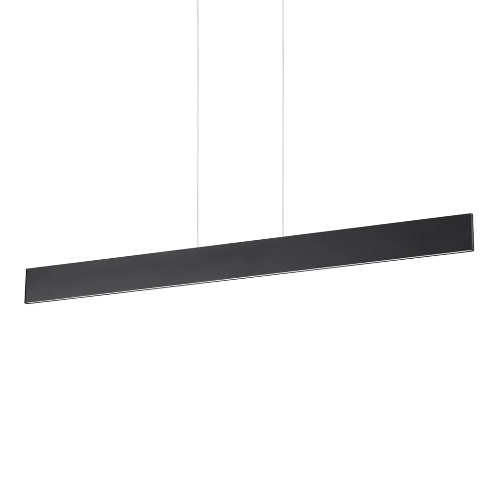 Suspension LED Bureau Noir pour Éclairage de Travail Confortable 32W