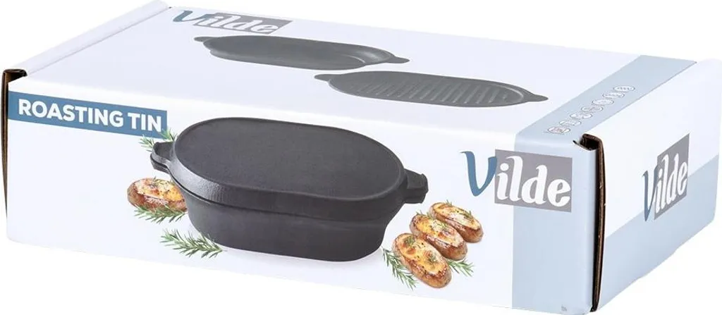 Cocotte fonte émaillée 2 en 1 compacte 28cm - Couvercle poêle intégré - 7