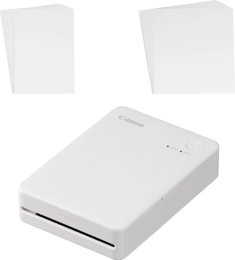 Imprimante Photo Portable Canon SELPHY Square QX20 Kit Blanc Complet