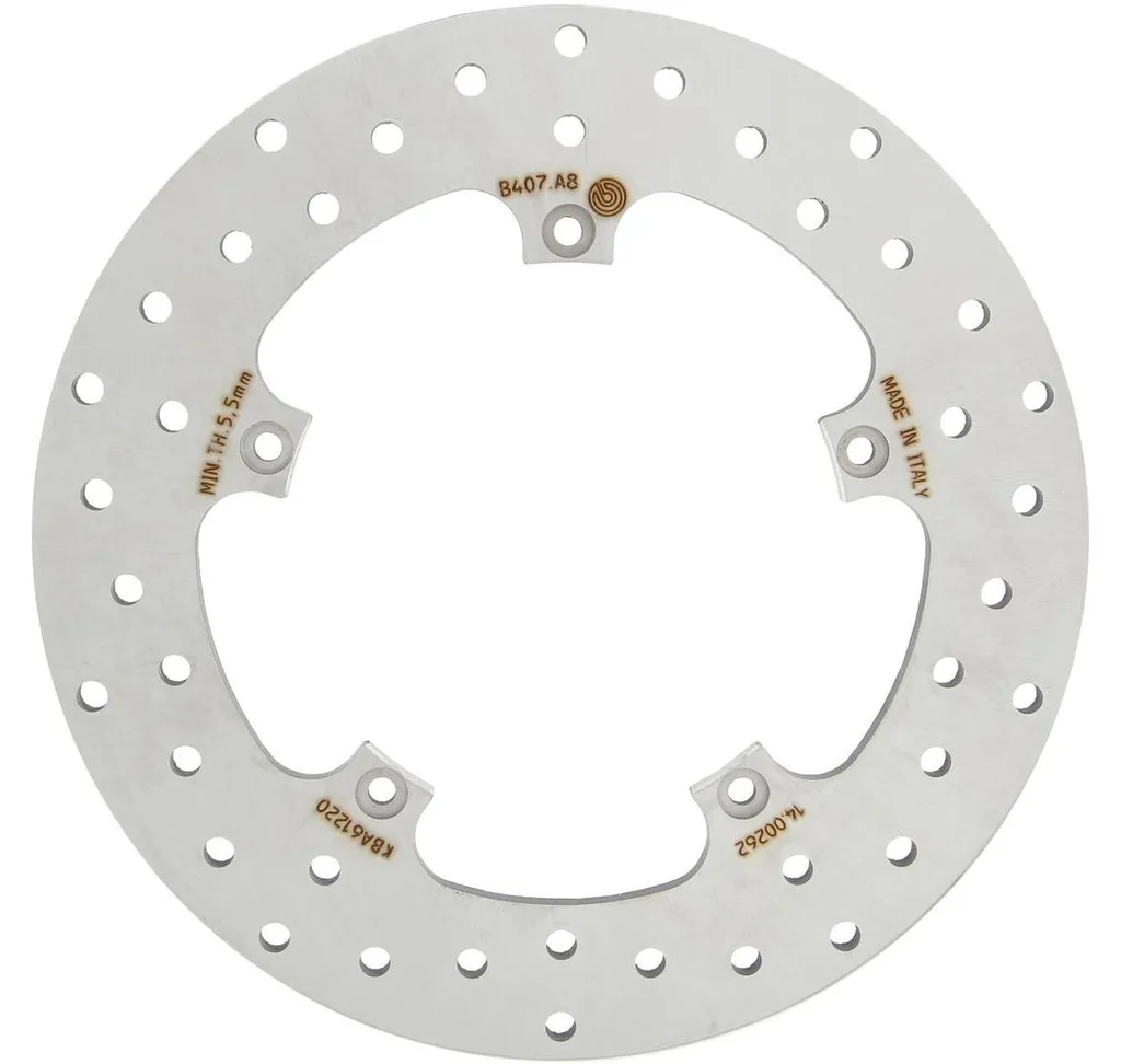 Disque de frein Brembo 68B407A8 fixe 6mm d'épaisseur pour Peugeot