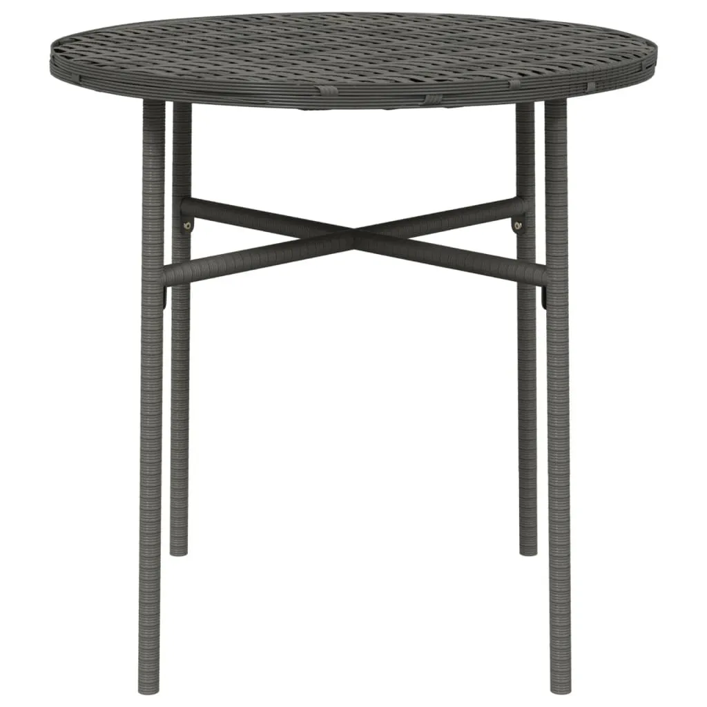 Table d'appoint Gris anthracite en Poly rotin 45 cm résistant aux UV - 3