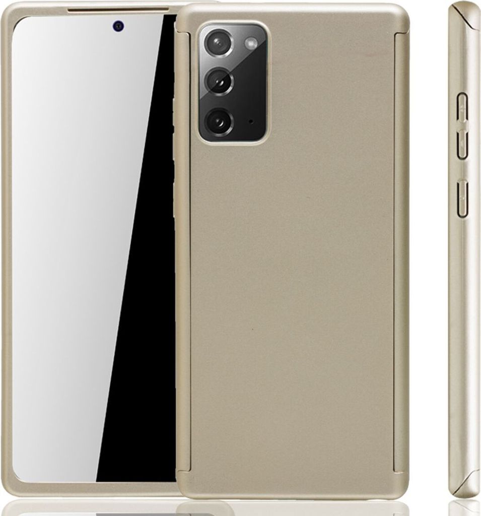 Handyhülle Schutzhülle für Samsung Galaxy Note 20 Full Case Cover Displayschutz 360 Gold