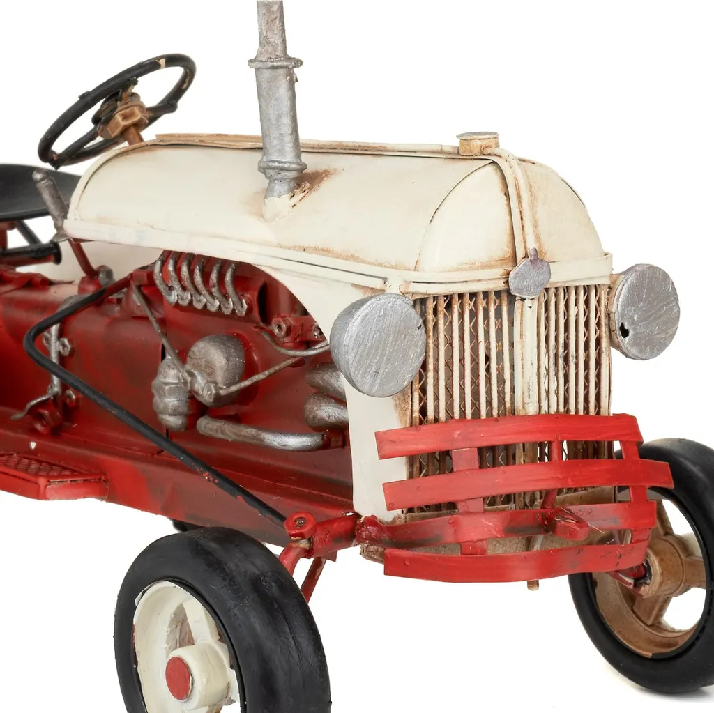Objet de collection tracteur tôle - Déco rétro pour cadeau original - 11