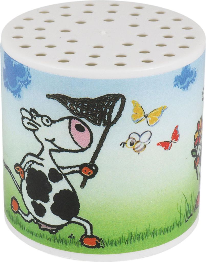 Tierstimmen Geräuschdose Kuh Blumenkuh Muh Dose weiß