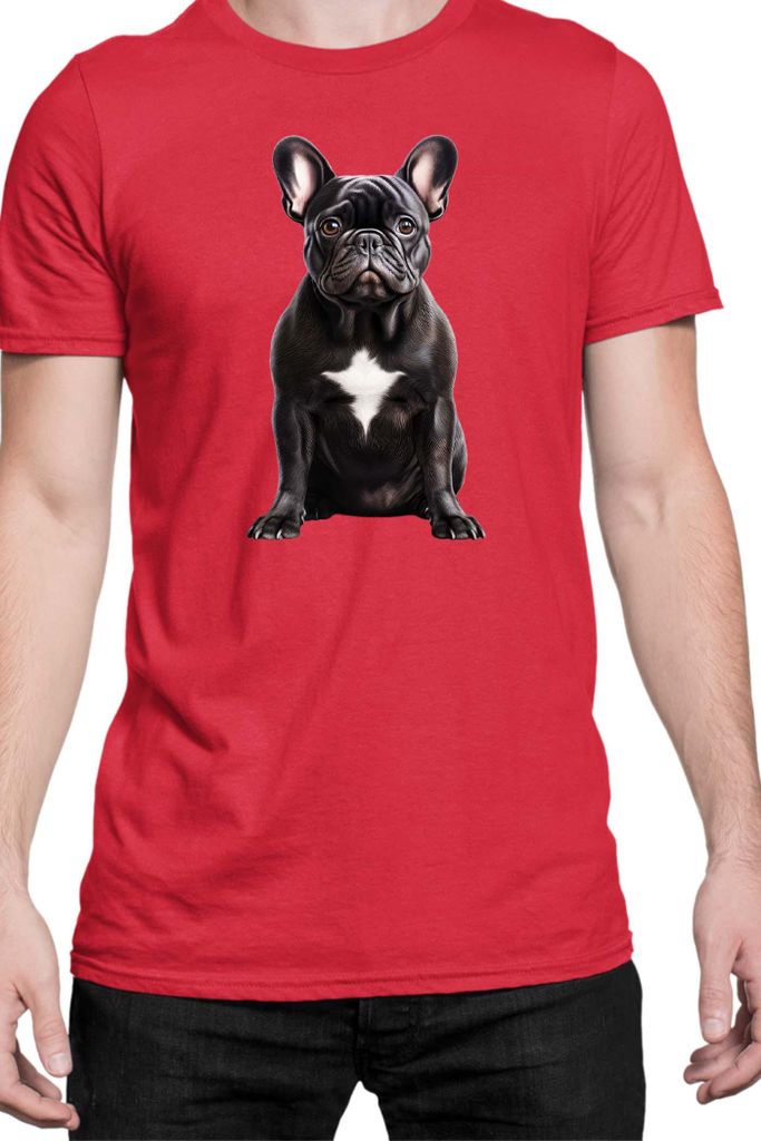 Herren T-Shirt Dogs Breeds German Shepherd Dog Breed 005, Man XL / Rot