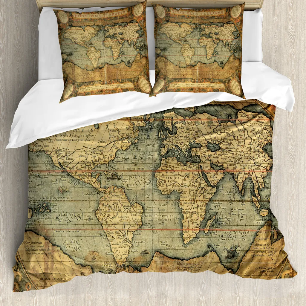 Recensione Set Copripiumino ABAKUHAUS Antiacaro - Mappa Vintage HD