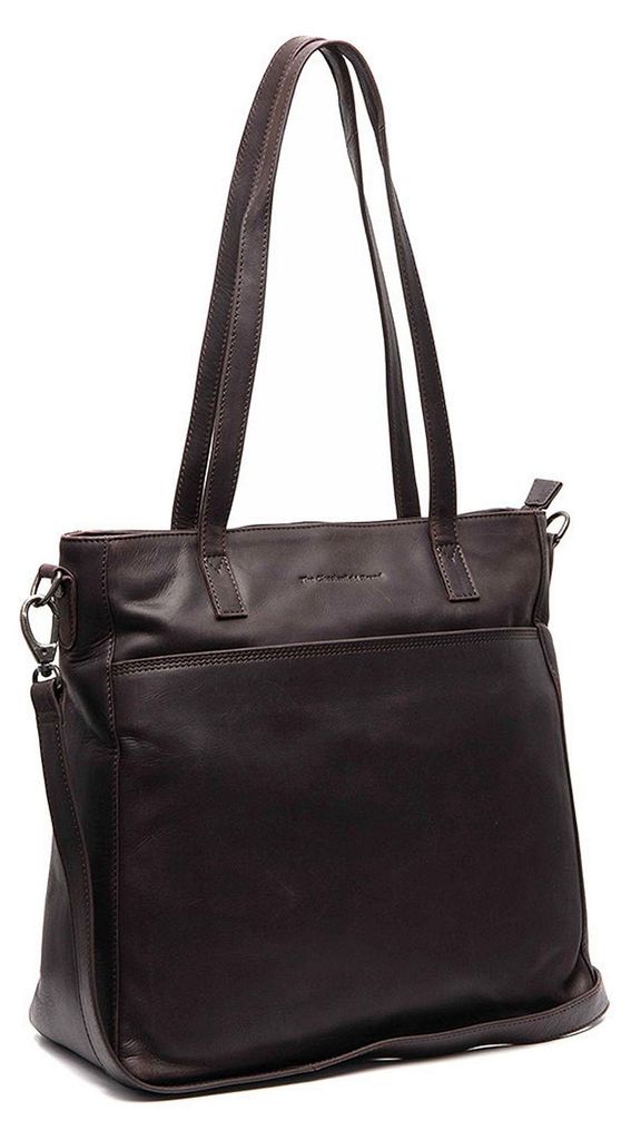 The Chesterfield Brand Schultertasche mit Laptopfach Mosel Shopper Brown dunkelbraun