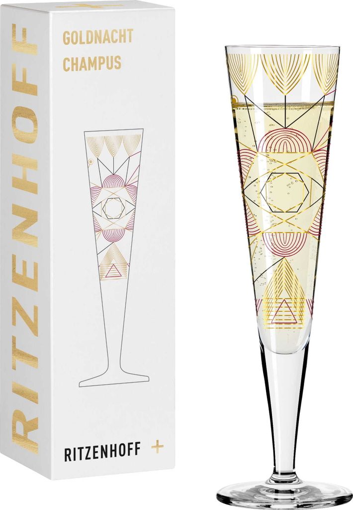 Goldnacht Champagnerglas #26 Von Werner Bohr