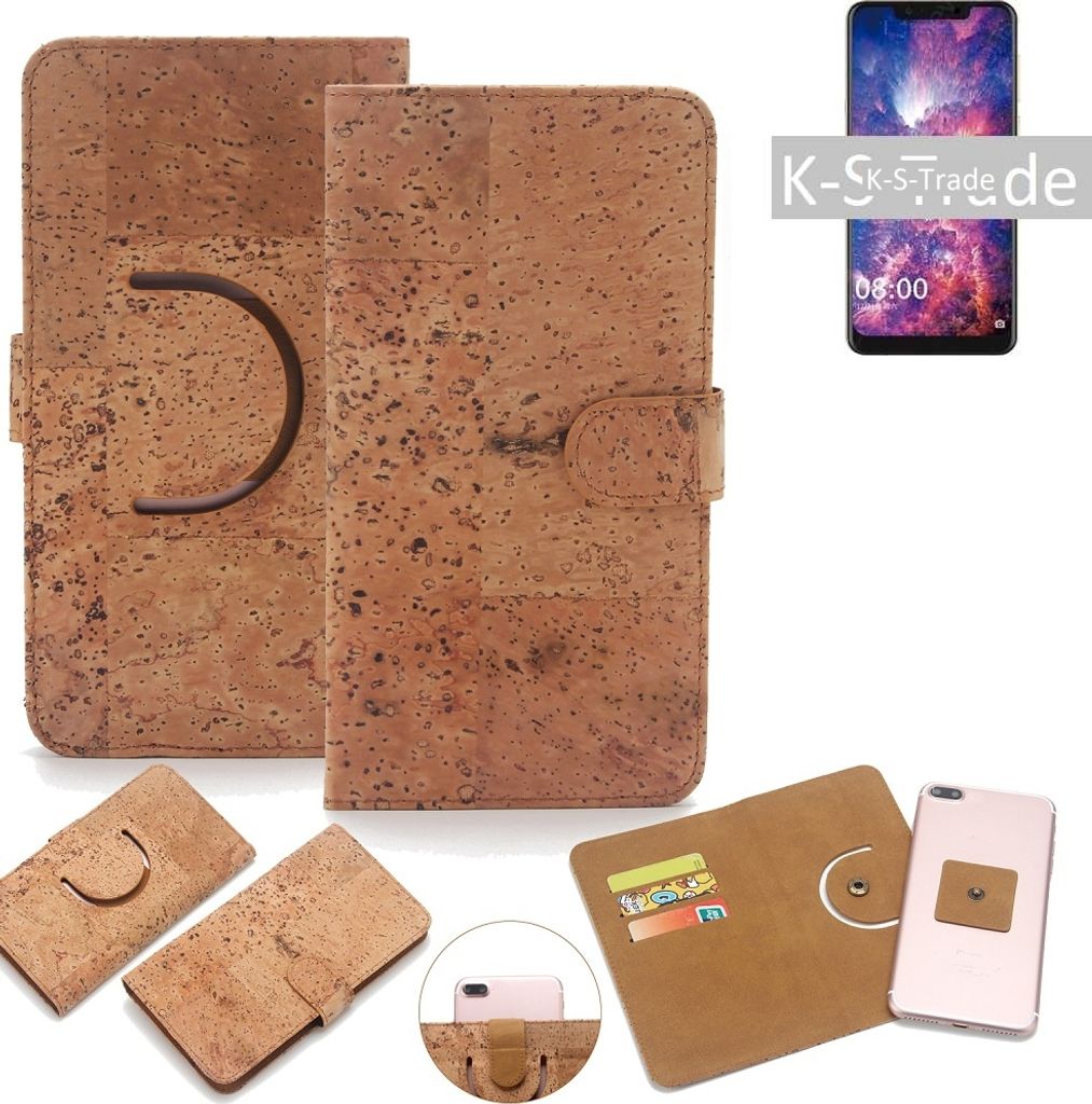 K-S-Trade Handy Hülle Schutz Hülle kompatibel mit Sony Xperia 10 Plus Handyhülle Schutzhülle Korkhülle Kork-Hülle 1x