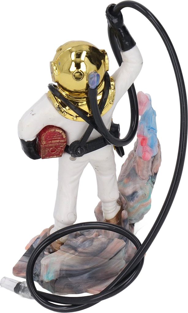 Air Action Belftende Taucher-Aquarium-Dekoration, Fisch-Spieler-Taucher-Aquarium-Ornament, Universell Sicher fr Aquarien (Wei?)