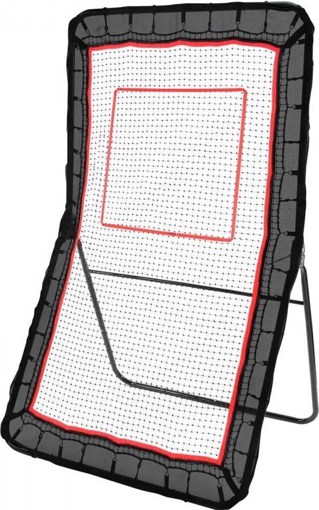 Lacrosse-Rebounder für Hinterhof - 1,2 x 2,1 m großes Volleyball-Rücksprungnetz - Pitchback-Throwback-Baseball-Softball-Return-Trainingsbildschi...