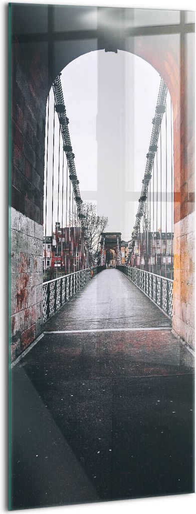 Designer Glasbild - Wandbild - Glas Bild - 50x125 cm - Betontunnel In Glasgow