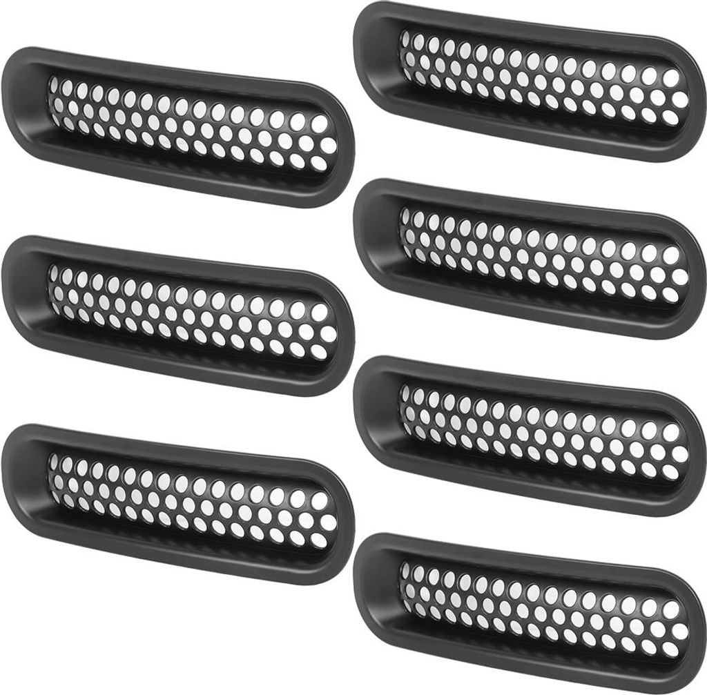 7-częściowy grill przedni z siatki ABS pasuje do Jeep Zdjęcie produktu 
