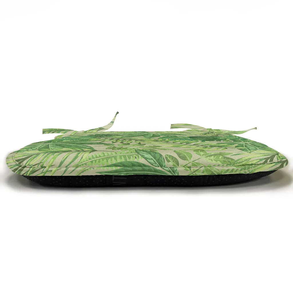 Coussin de Chaise avec Sangles Vert Pomme 40 cm Imperméable - Pack de 6 - 6