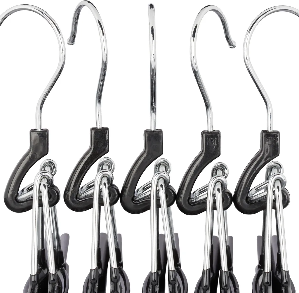 XUANYU Appendini con pinze Set di 10/20/30/50/100, Gancio antiscivolo per pantaloni Gonne Calze (argento 100 pz