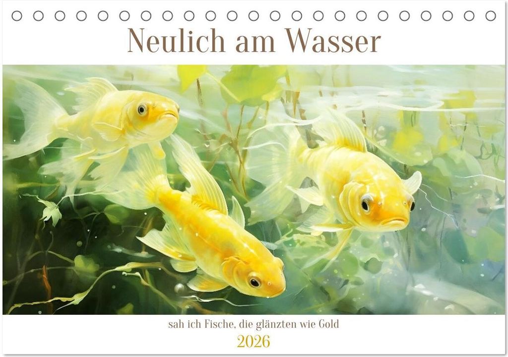 Neulich am Wasser (Tischkalender 2026 DIN A5 quer), CALVENDO Monatskalender
