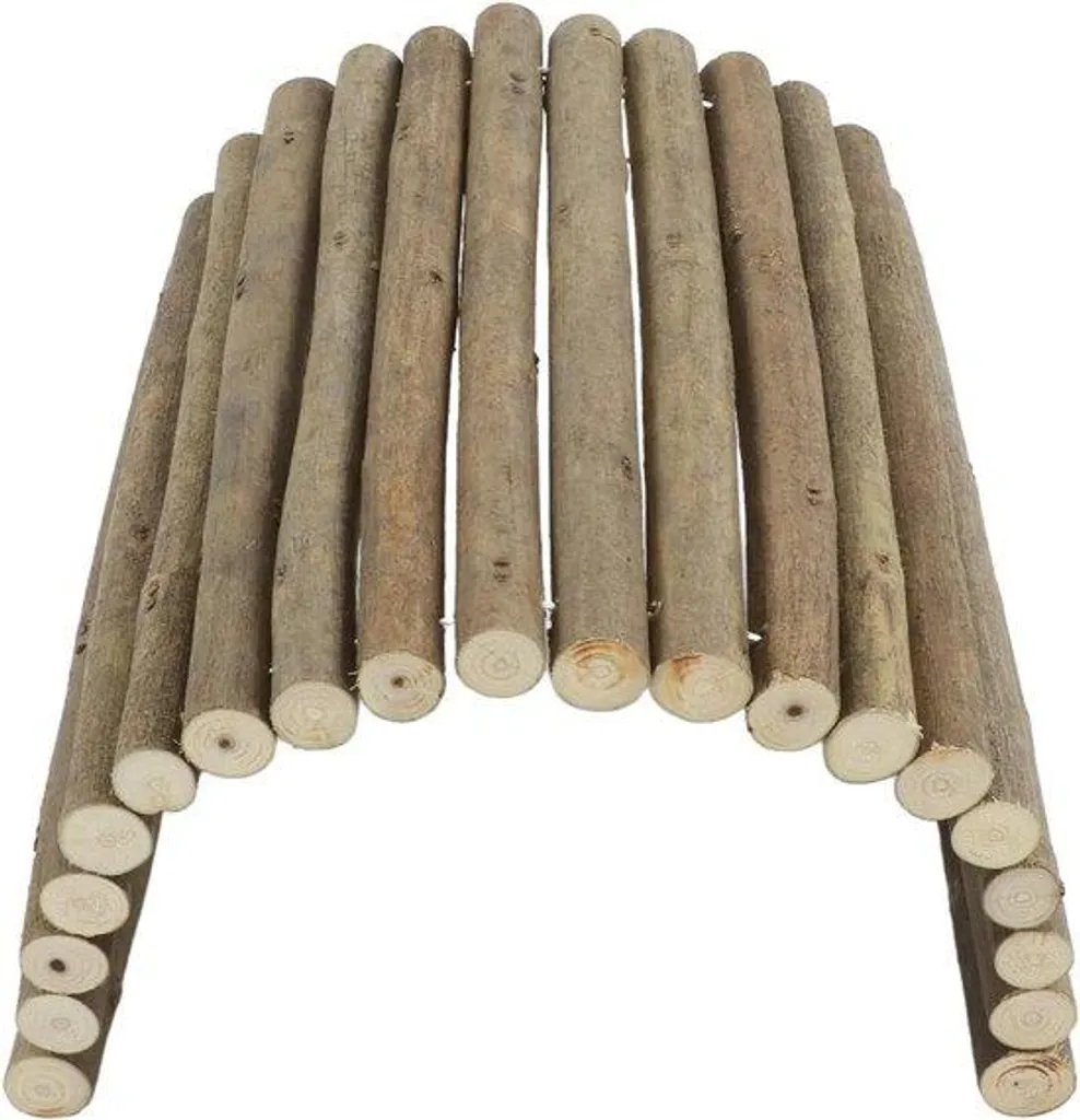 Tunnel rongeur en bois anti-stress 20x30 cm - Abri sûr et sans danger