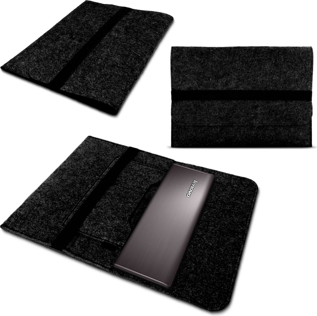 Lenovo ThinkPad X1 Yoga - Carbon Sleeve Tasche Hülle dunkelgrau Filz Case Cover