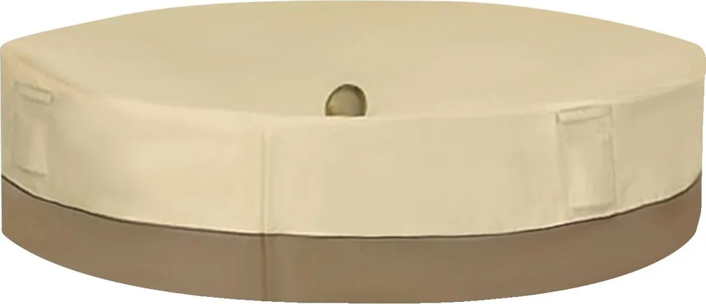 Nappe de table beige imperméable et résistante aux rayons UV du soleil
