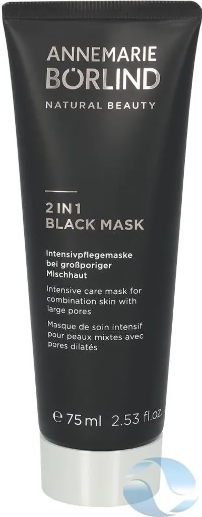 Masque Visage Exfoliant 2 en 1 au Charbon Actif Naturel Tube de 75ml
