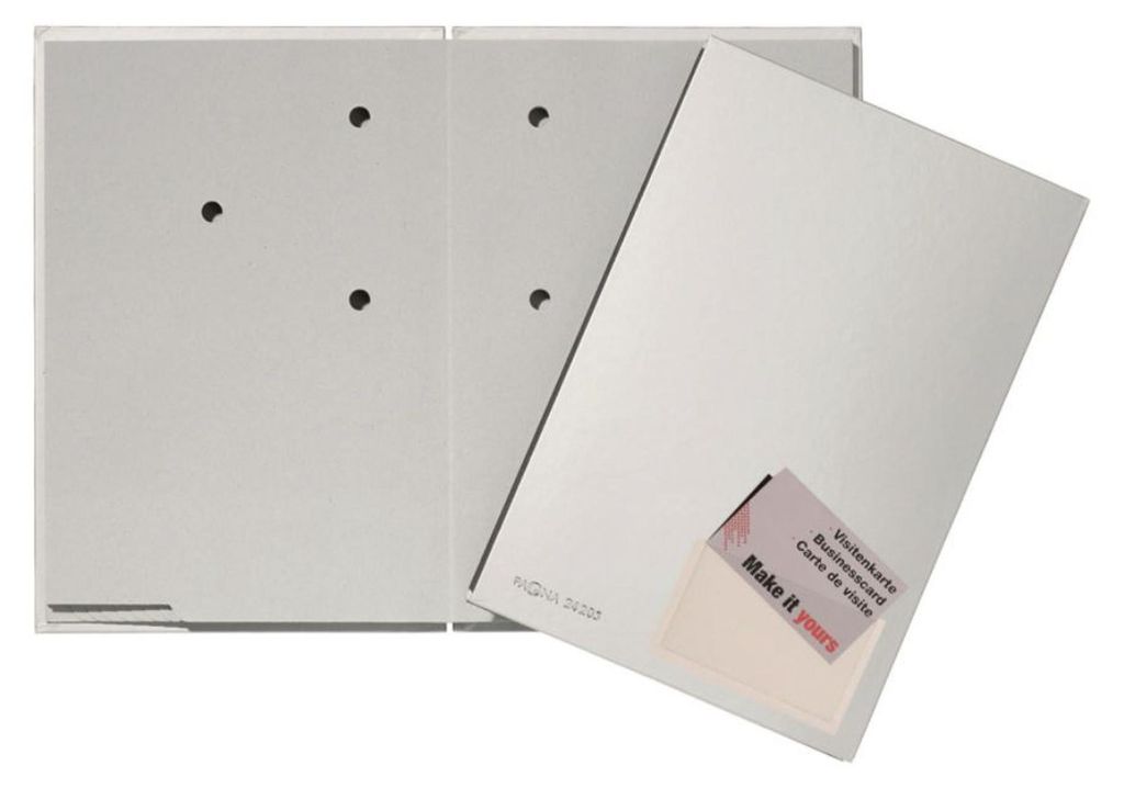 PAGNA Unterschriftenmappe Color DIN A4 20 Fächer silber