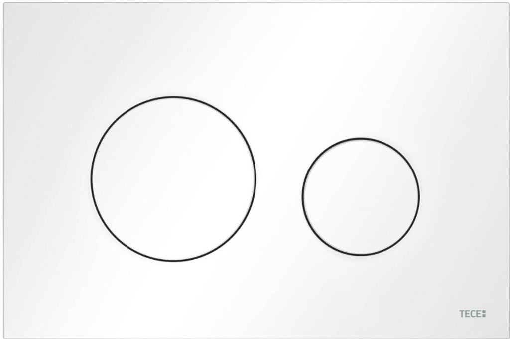TECE WC-Betätigungsplatte TECEloop, Kunststoff, für Zweimengentechnik, 9240926