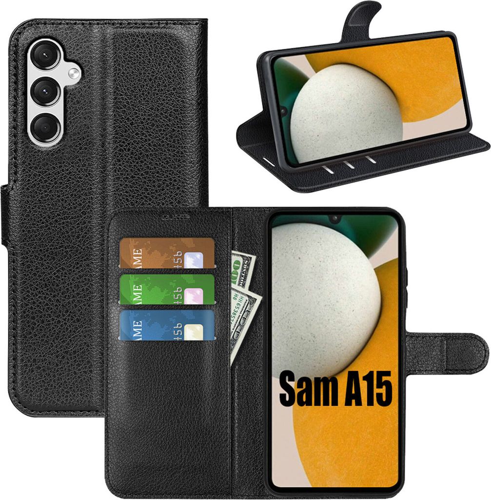 Hülle für Samsung Galaxy A15 Handy Tasche Handyhülle Flip Produktbild 