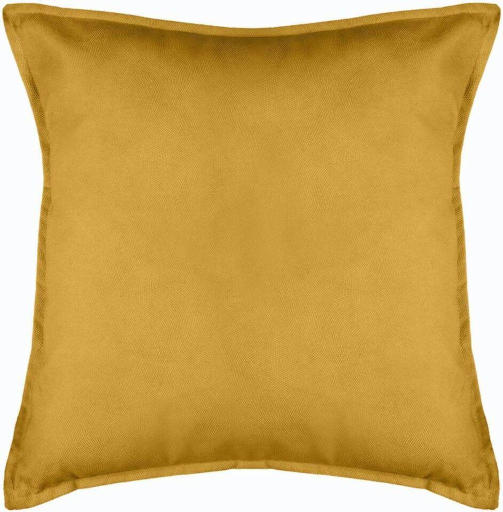 Kissen "lilou" gelbe baumwolle 45x45cm - Atmosphera créateur d'intérieur