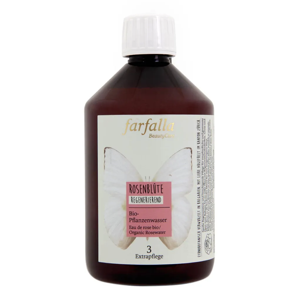 Eau végétale bio Fleur de rose 500ml - Hydrolat pur et naturel de rose