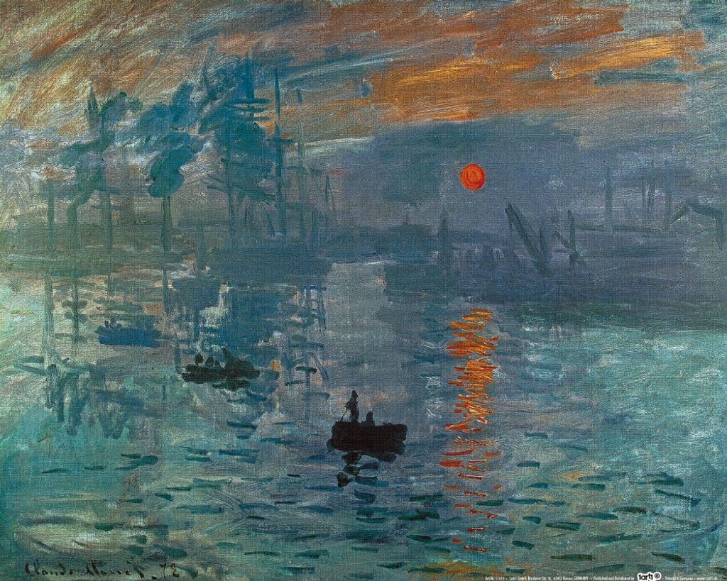 Claude Monet Kunstdruck Bild - Impression, Sonnenaufgang, 1872 (40 x 50 cm)