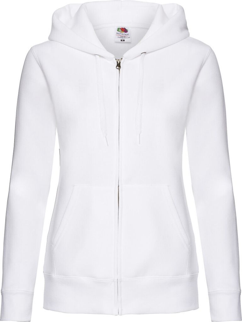 Fruit of the Loom - "Premium" Kapuzenpullover mit Kapuze für Damen RW9632 (L) (Weiß)