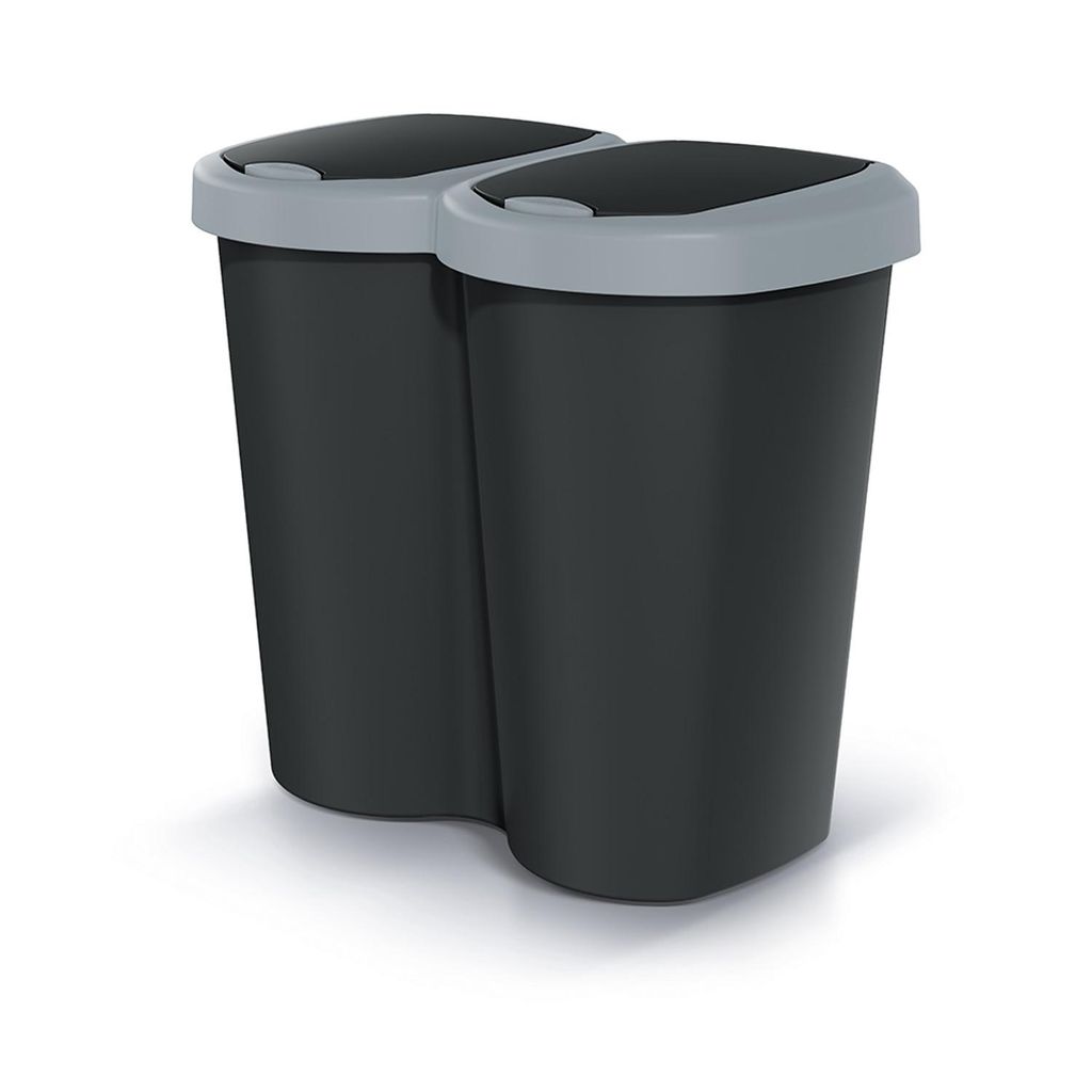 Contenedor de residuos Compacta B Duo, gris/, con capacidad Imagen del producto 