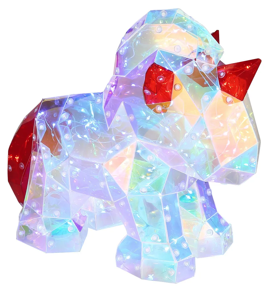 Lampe LED cheval sans pile USB - Solution éclairage déco effet cristal