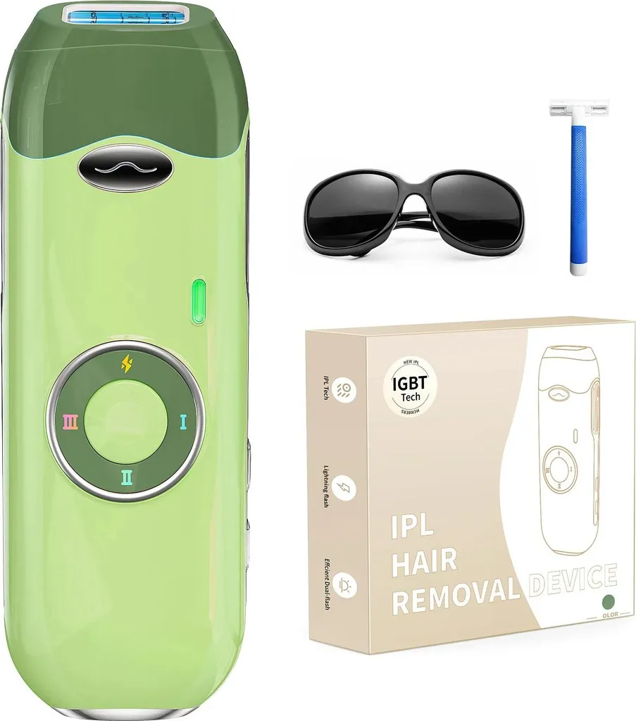 Epilatore Laser IPL Verde 999k Flash - Risultati Rapidi e Indolore
