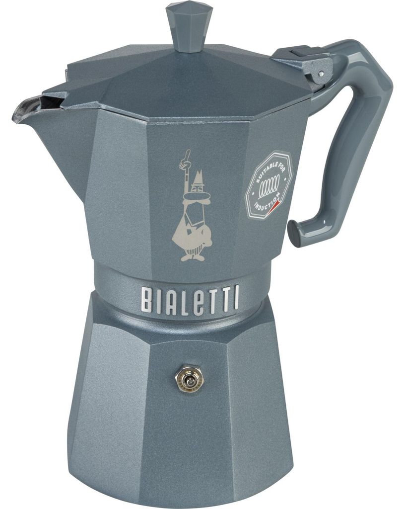 Italienische kaffeemaschine, 6 tassen, silbergrau Bialetti Produktbild 