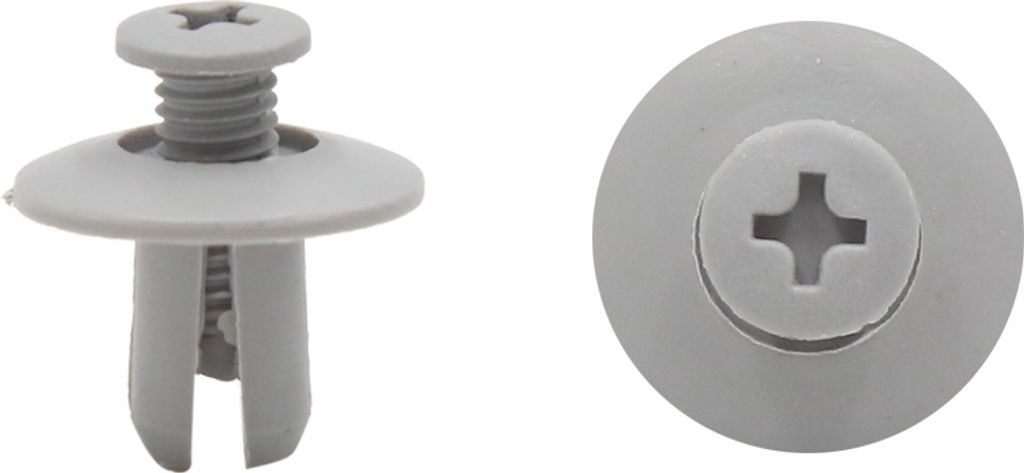 20Stk. Grau Auto Kunststoff Nieten Dichtungsleiste Dichtungsstreifen Befestigungsclip Fastener Clip 8mm