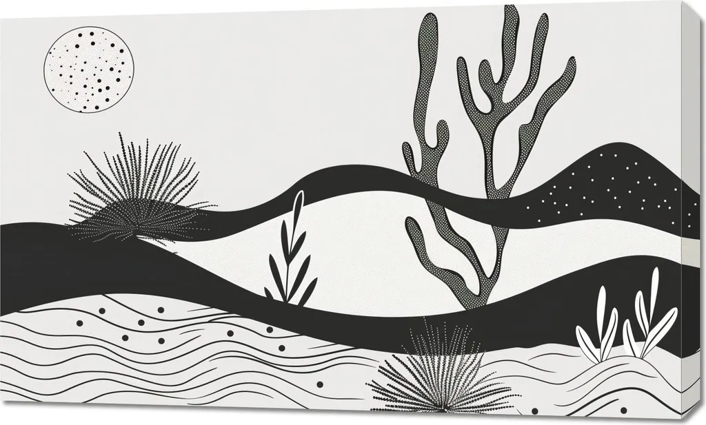 Tableau Image 100 x 60 cm Jardin de Nuit pour Déco Murale Élégante