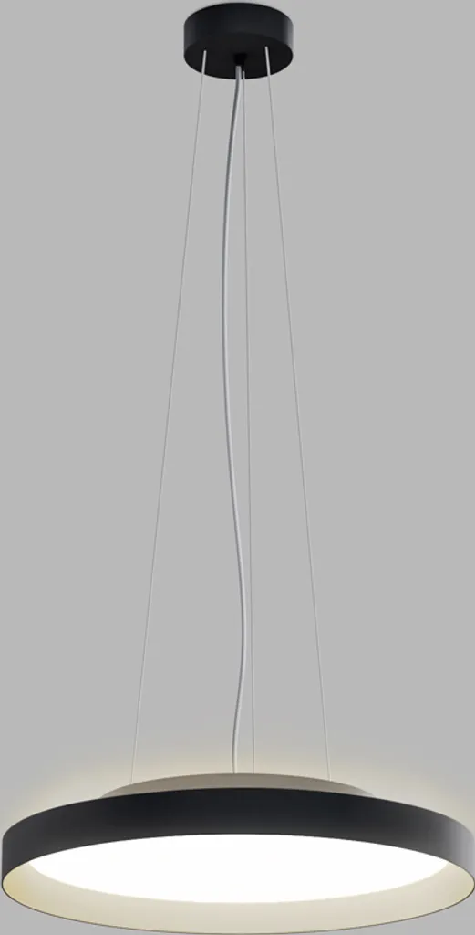 Lustre Suspension LED Circulaire MOON Design Moderne 2CCT Noir Ø 40cm - 2