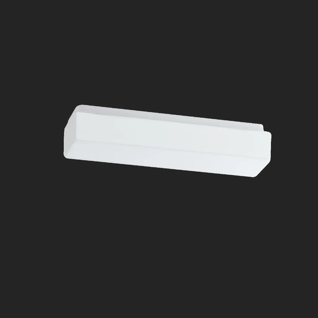 Plafonnier en verre blanc Sylvia OSMONT SYL55321 IP44 2x28W E14