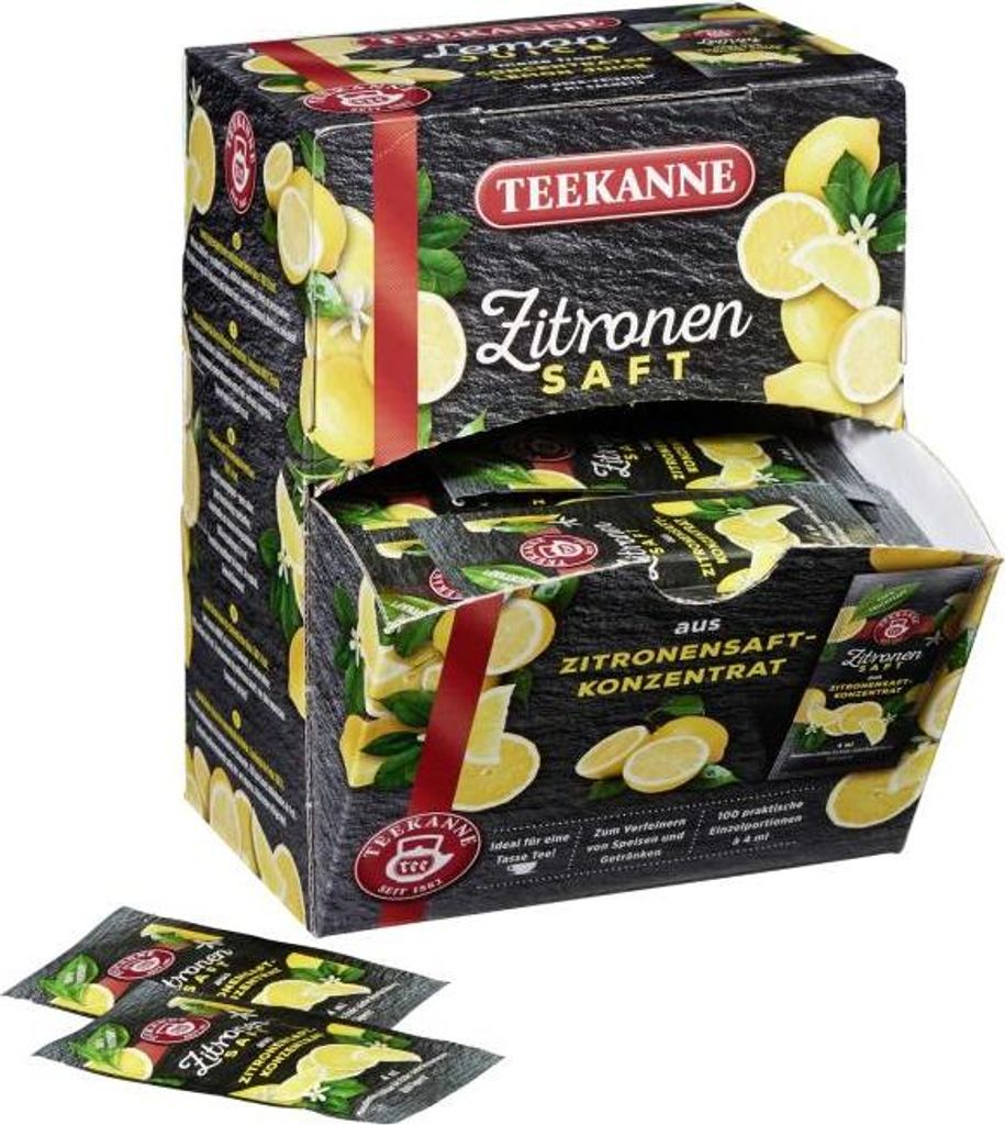 TEEKANNE Zitronensaft 100 x 4,0 ml Produktbild 