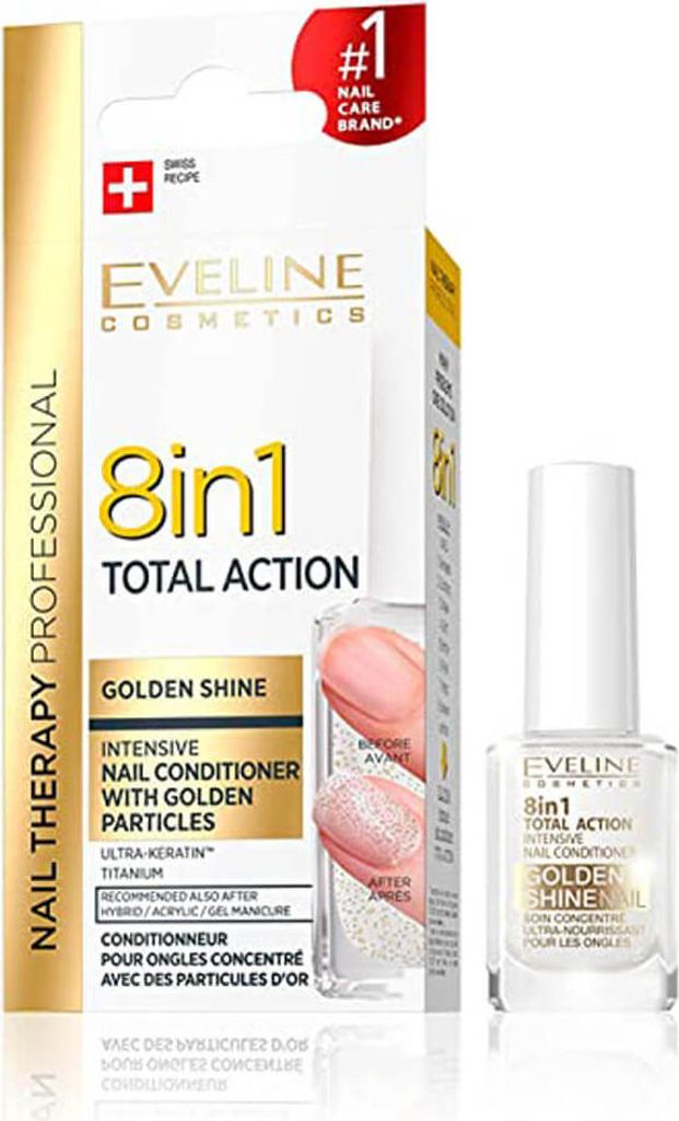 Eveline Cosmetics Nagel Therapie Conditioner 8in1 Golden Produktbild 