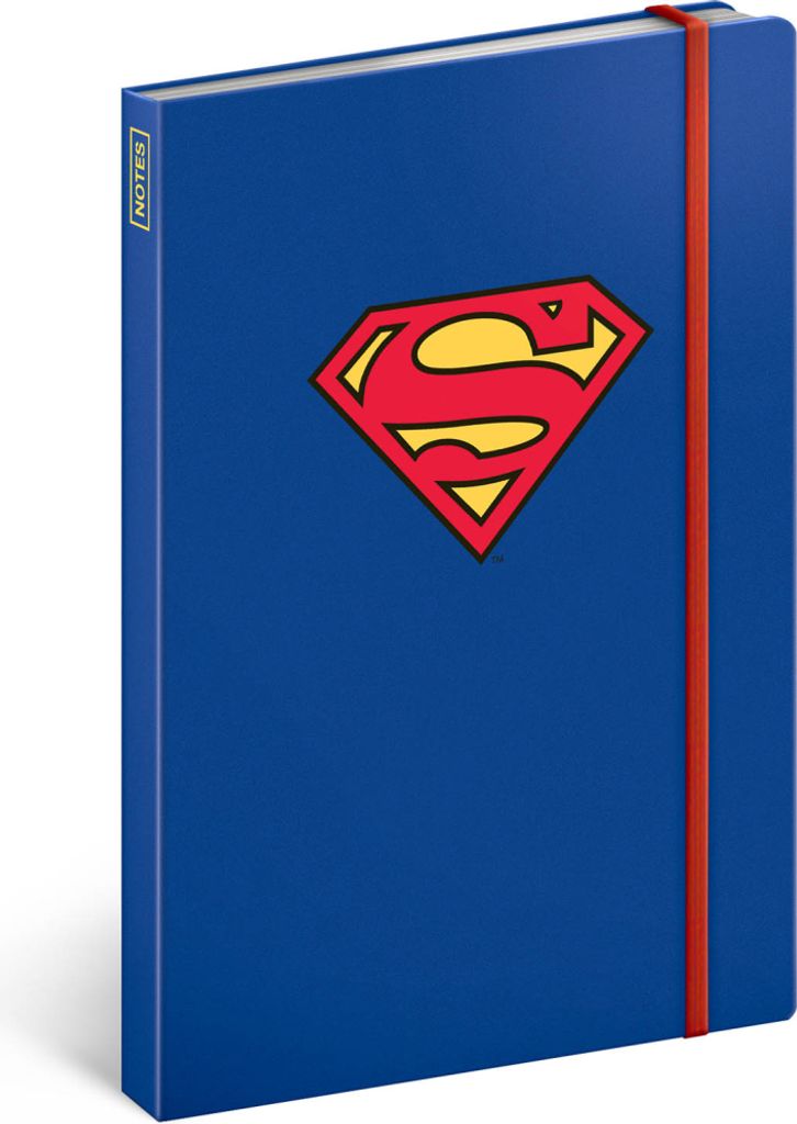 Notizbuch Superman - Symbol, liniert, 13 × 21 cm