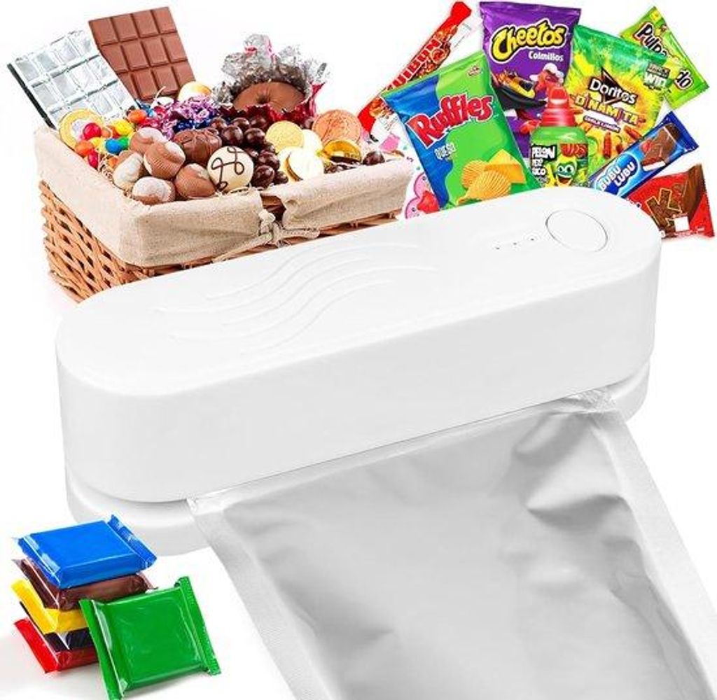 Mini Hechtmaschine, oplaadbar, tragbar, 3-Temperatur-Set, Mini-Tüten, Hechtmaschine, Tütenverschluss, lange Dichtmaschine, Handverschlussmaschine...