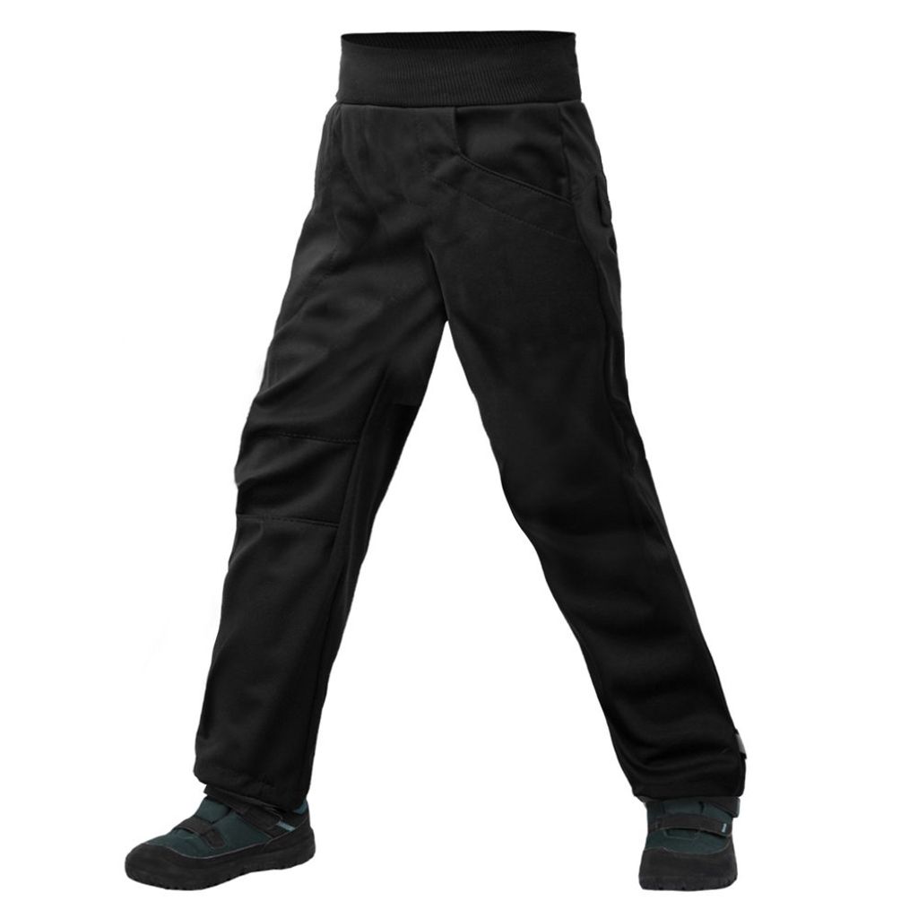 Uno, Baby -Softshellhose mit Fleece cool, schwarz - 104/110